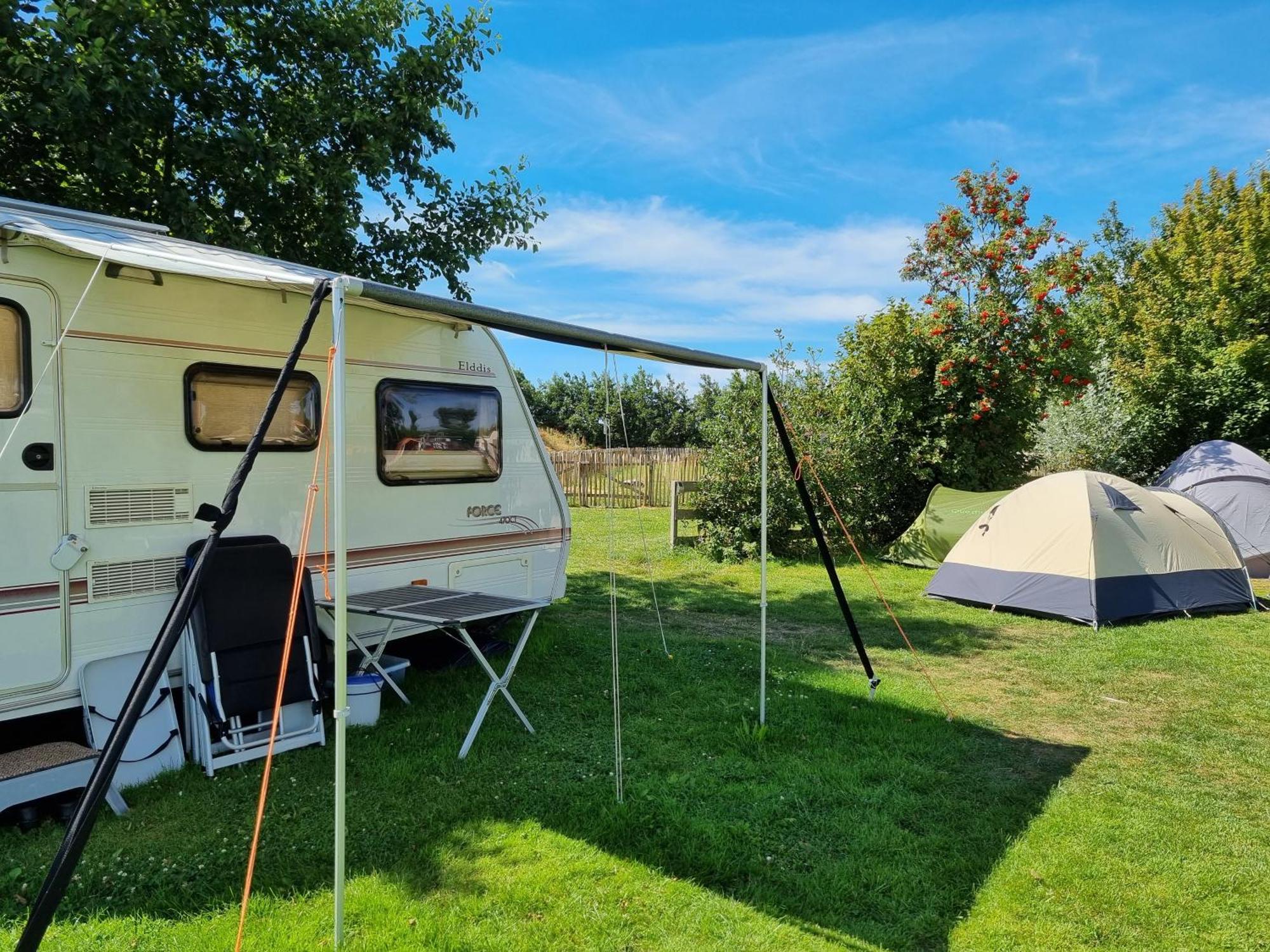 Camping De Tulpenweide Lege Kampeerplaats, Lege Plaats Op Het Gras Zonder Bed Breezand Room photo